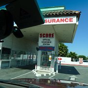 The land of drive-thru Mexican car insurance booths. Everything starts looking &#34;Mexico like&#34; before we even cross the border : Baja2011